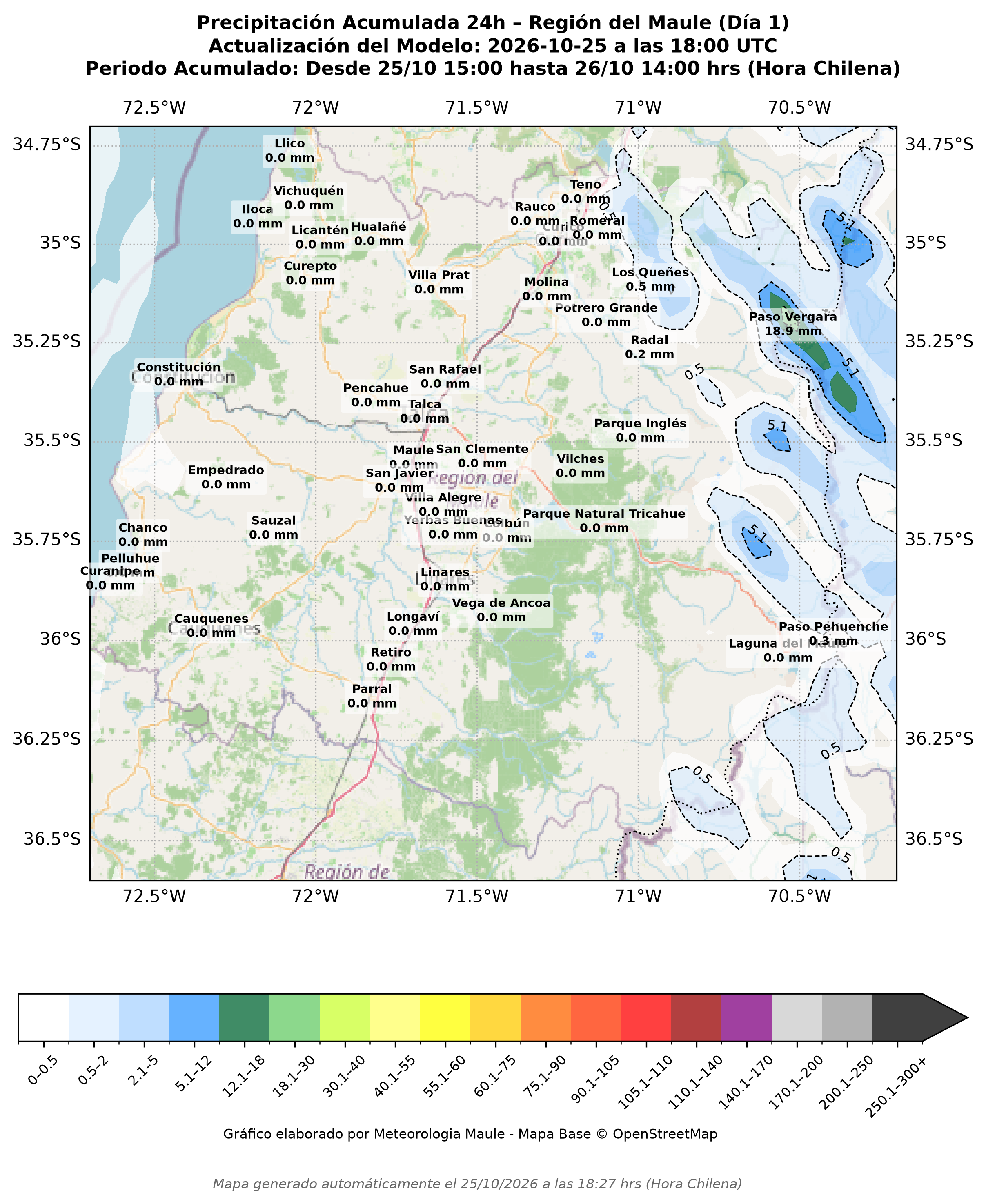 Mapa de Acumulado Día 1